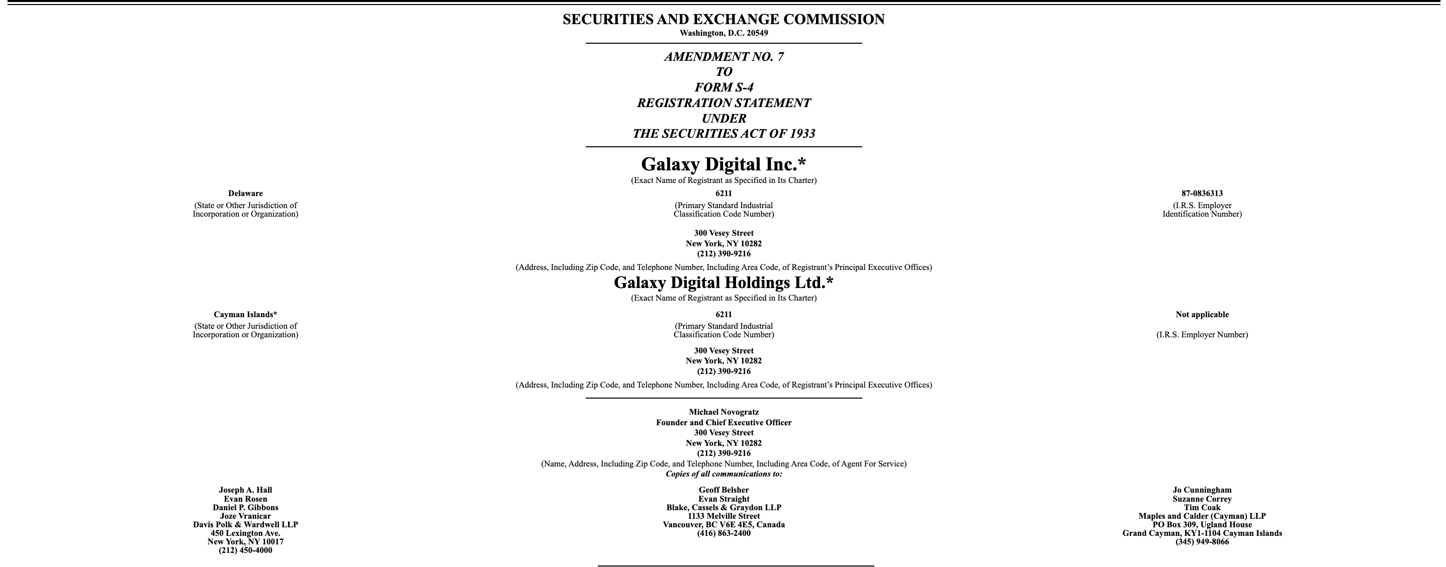  Galaxy Digital approved for US domicile, clearing way for Nasdaq listing 