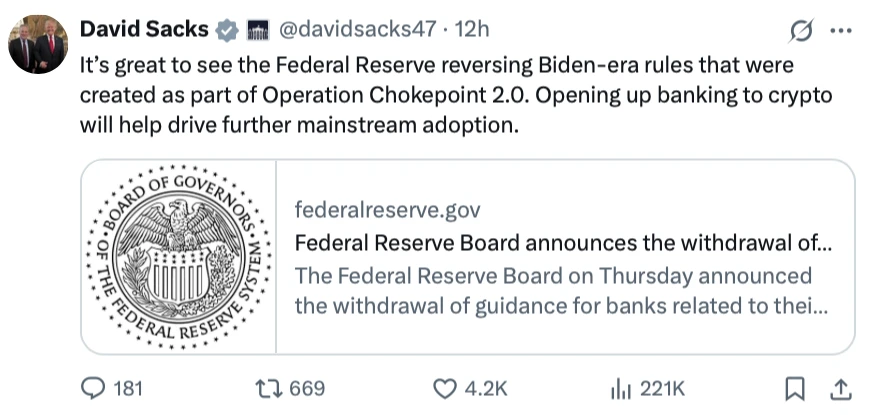  Crypto banking rule withdrawal by Fed ‘not real progress’ — Senator Lummis 