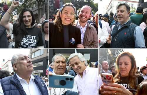 X. González y Taboada, entre los asistentes a protesta en la Corte   