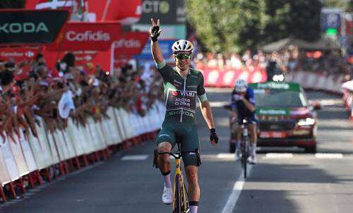 Wout van Aert gana su tercera etapa en la Vuelta a España    