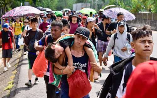 Desconcierto en caravanas que cruzan el país   