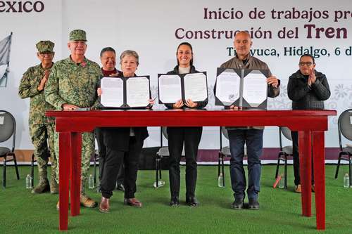 Sheinbaum anuncia el arranque de obras del Tren AIFA-Pachuca   