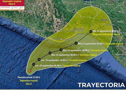 Se espera para hoy formación de la tormenta tropical John en el Pacífico   