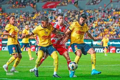 In extremis, las Águilas rescatan  valioso empate 1-1 ante el Necaxa   