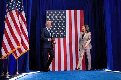 Kamala Harris busca escapar de la sombra impopular de Biden   