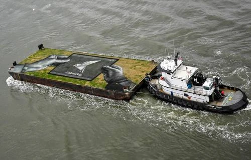 Arte flotante en NY   
