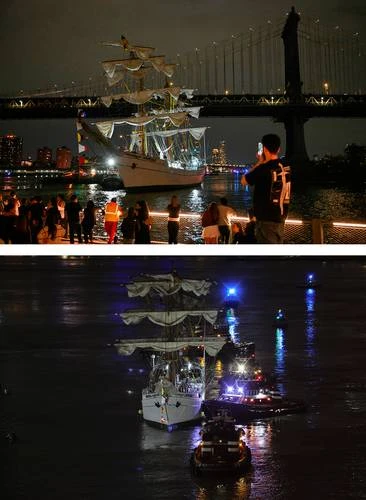 Tragedia en NY: dos muertos tras choque del buque Cuauhtémoc   