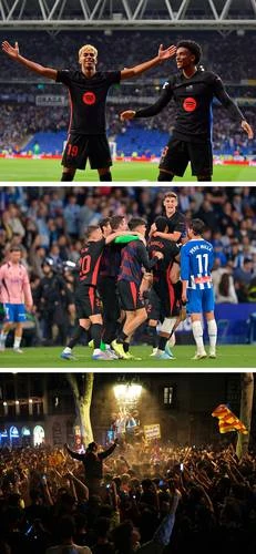 Barça celebra triplete nacional   