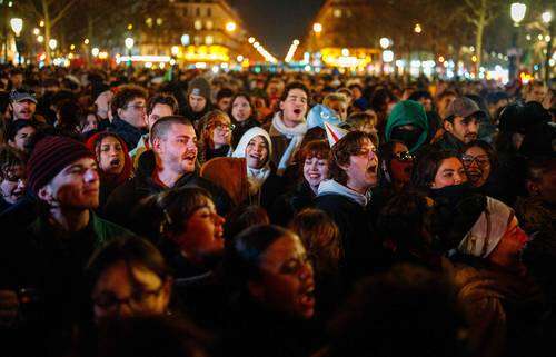 Festejos en Francia por el deceso de Jean-Marie Le Pen   