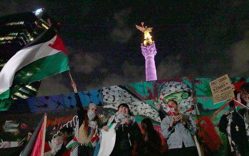 Celebran el alto el fuego en Gaza   