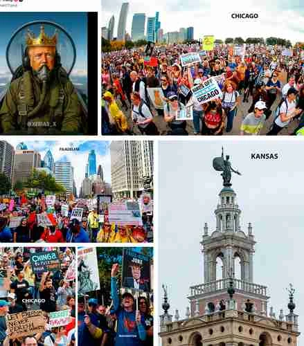 No a los reyes, exigen estadunidenses de costa a costa   