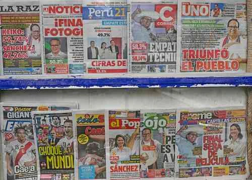 Toma delantera la izquierda en reñidos comicios de Perú   
