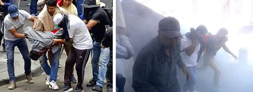 Con muros, gas y petardos nos impiden entrar al Zócalo: CNTE    