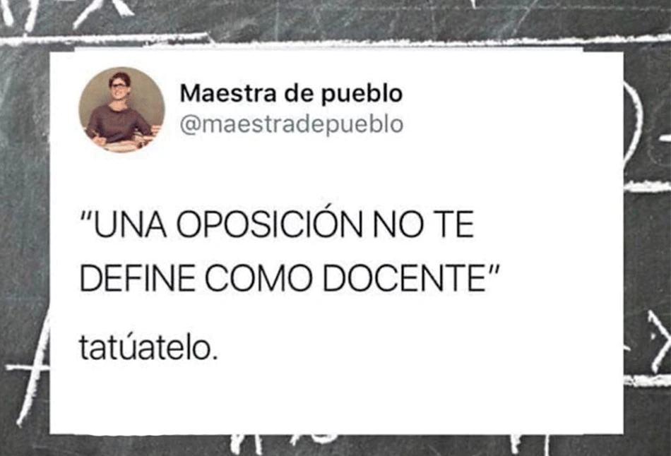 La reflexión viral de una maestra ante las oposiciones docentes