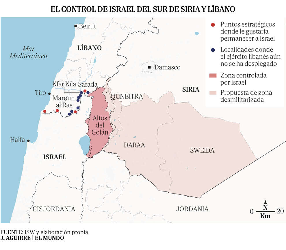 Israel afianza su ocupación en el Líbano y Siria: 