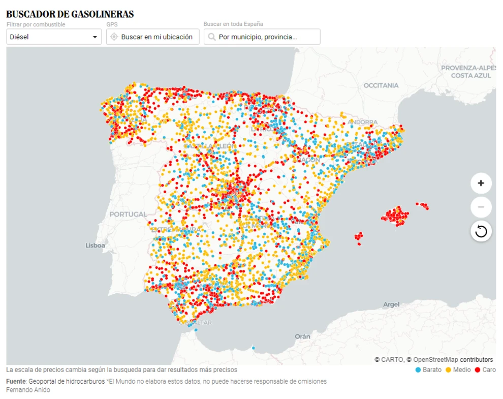 La bajada del combustible convierte al coche en la mejor opción este puente: estas son las gasolineras más baratas