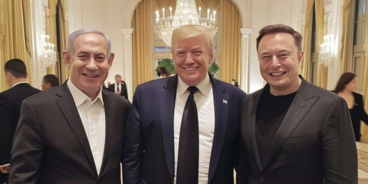 La foto falsa di Trump, Musk e Netanyahu pubblicata da molti media italianiÈ finita sui siti di news e sui telegiornali, ma è stata realizzata con un software di intelligenza artificiale