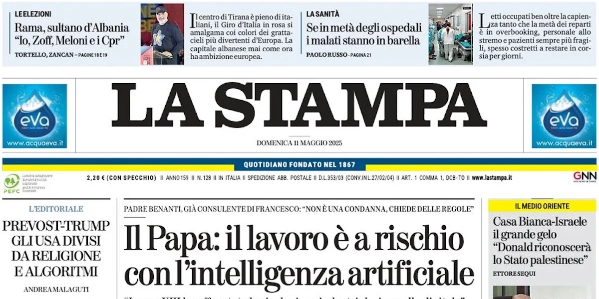 Le prime pagine di oggiAncora un po' di papa, poi i leader europei a Kiev e la vittoria di Sinner