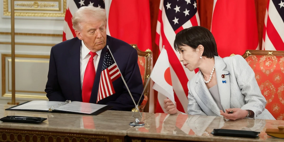 1 minuto faDonald Trump e la nuova prima ministra giapponese hanno firmato un accordo commerciale sulle terre rare