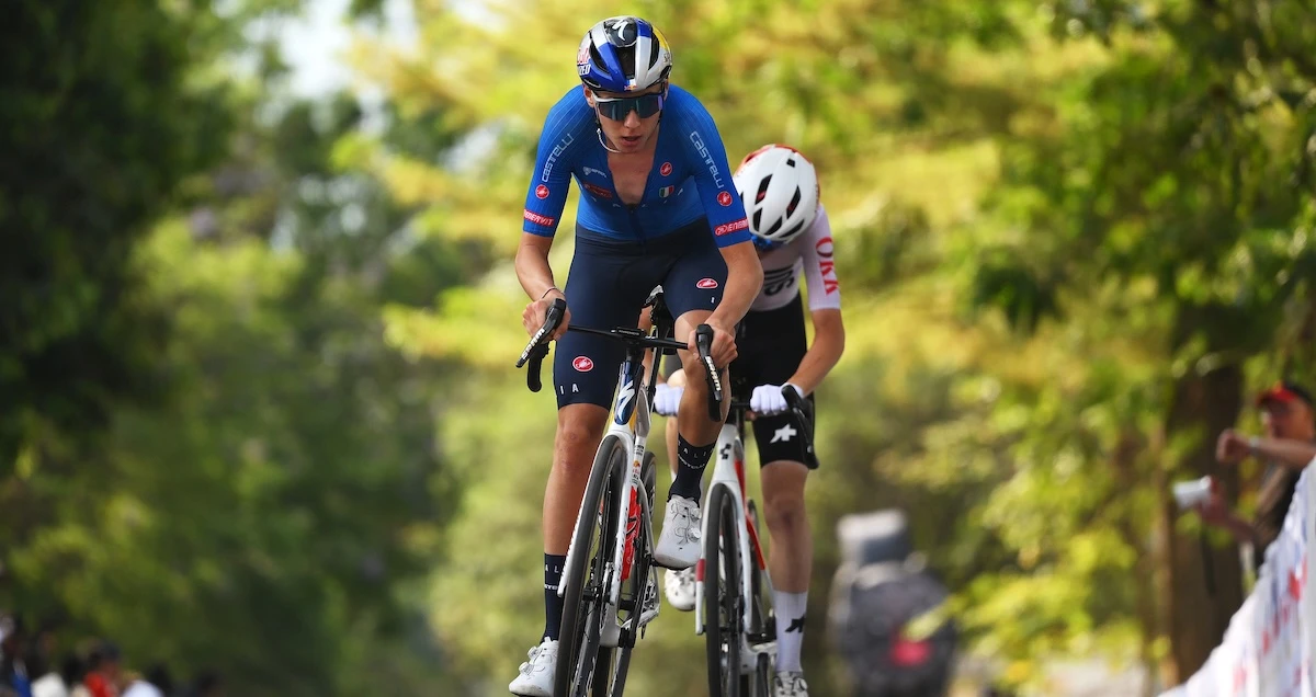 1 minuto faLorenzo Finn ha vinto i Mondiali di ciclismo nella categoria Under 23, dove era il più giovane in gara