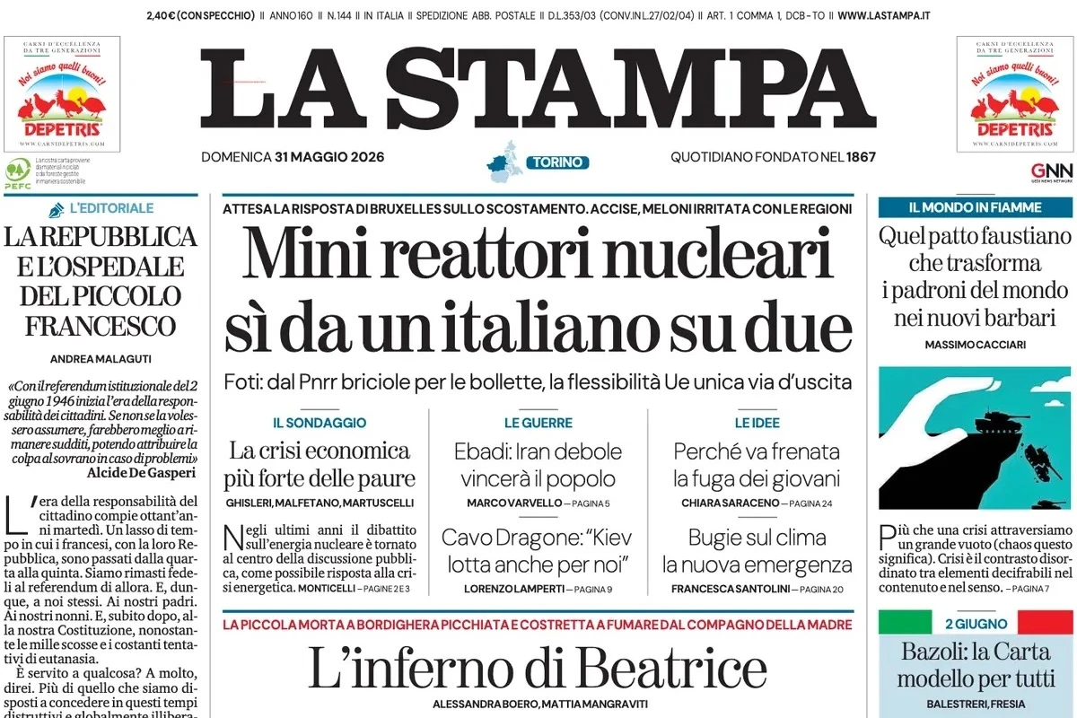 4 minuti faLe prime pagine di oggiI cavalli scappati per le strade di Roma, la vittoria del Paris Saint-Germain in Champions League e la morte del filosofo Edgar Morin
