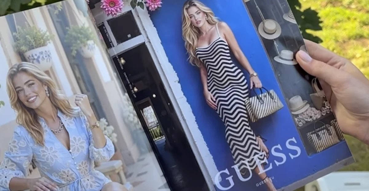 pochi secondi faIl caso della modella fatta con l’intelligenza artificiale su VogueCompare nelle pubblicità di Guess, ed è stata molto criticata per almeno due motivi