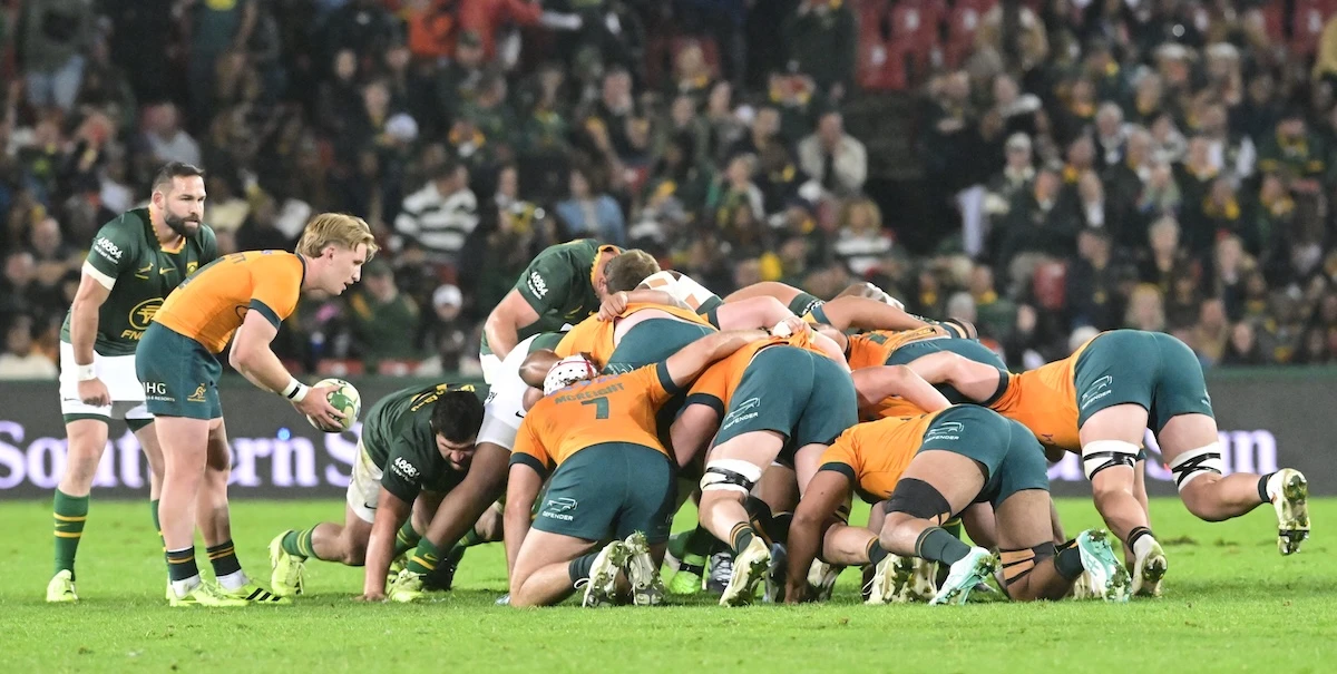 5 minuti faUna delle più grandi rimonte della storia del rugbyIn trasferta un'Australia reduce da vari problemi ha recuperato da 22-0 a 22-38 contro il Sudafrica, i più forti del mondo