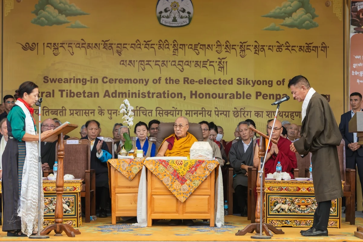 4 minuti faPenpa Tsering si è insediato per il suo secondo mandato da presidente del governo tibetano in esilio in India