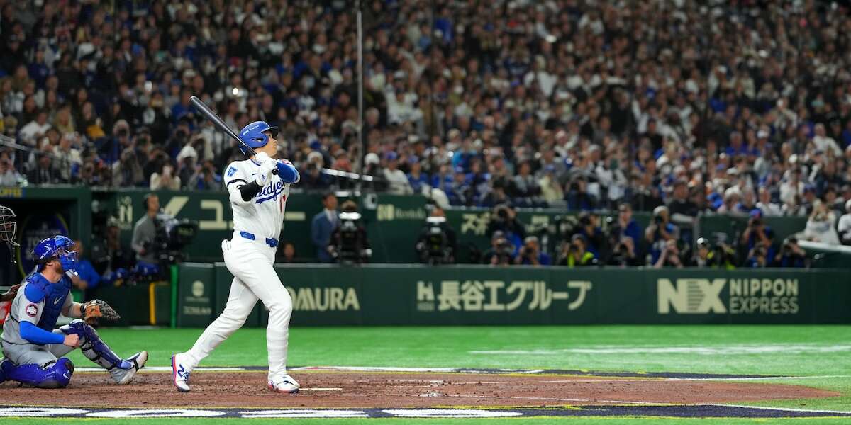 Perché il campionato di baseball degli Stati Uniti è iniziato in GiapponeÈ giapponese il pubblico che sta risollevando il seguito della lega, ed è giapponese il giocatore più forte in circolazione, Shohei Ohtani