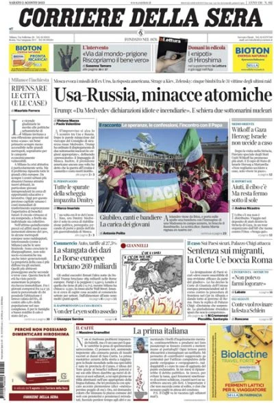 2 minuti faLe prime pagine di oggiLa decisione della Corte Europea sui 