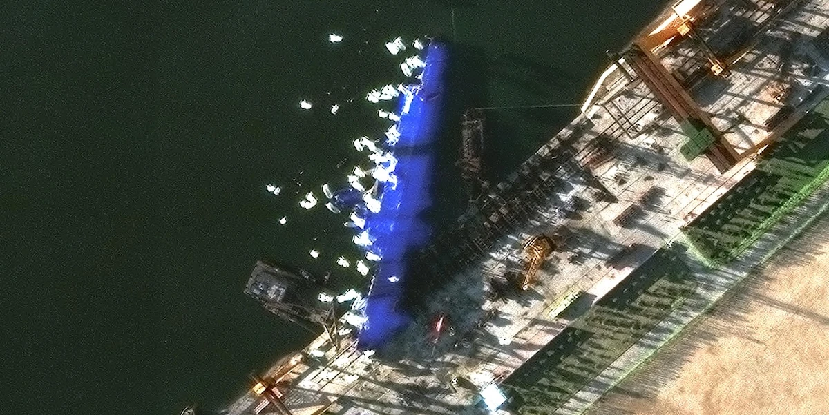 La Corea del Nord dice di aver già riparato la grande nave da guerra che il mese scorso si era ribaltata durante il varo