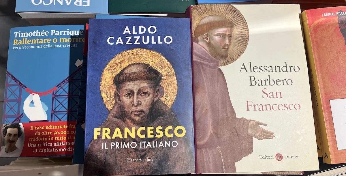 2 minuti faLa gara dei libri su San Francesco la sta vincendo Aldo CazzulloLui e Alessandro Barbero hanno pubblicato nello stesso giorno due saggi dedicati al patrono d'Italia: sono tra i più venduti