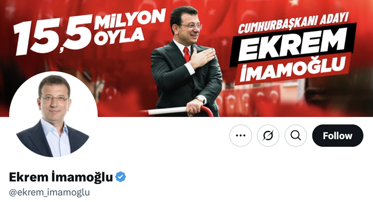 Dalla Turchia non è più accessibile l’account X di Ekrem Imamoglu