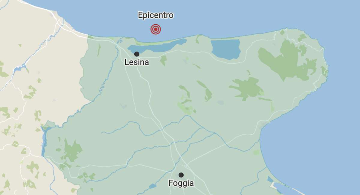 C’è stato un terremoto di magnitudo 4.7 nella provincia di Foggia