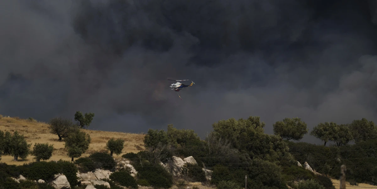 2 minuti faSono in corso diversi incendi boschivi in Grecia, in particolare a sud di Atene
