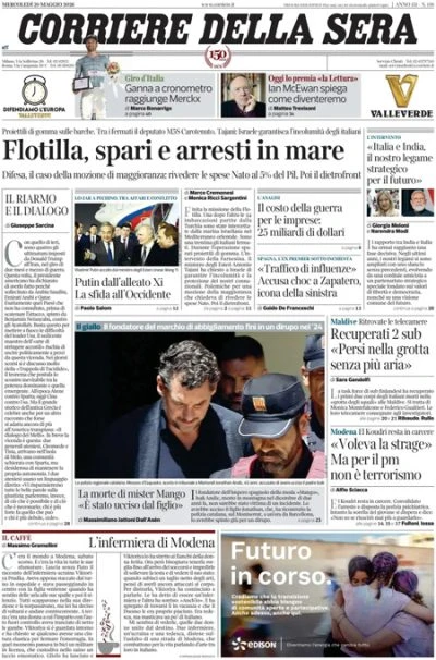 1 minuto faLe prime pagine di oggiIl blocco delle barche della Global Sumud Flotilla, la convalida del fermo di Salim El Koudri, e la richiesta di escludere le spese energetiche dal patto di stabilità