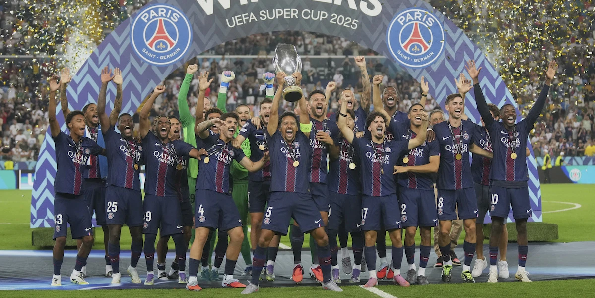 34 minuti faIl Paris Saint-Germain ha vinto la Supercoppa europea