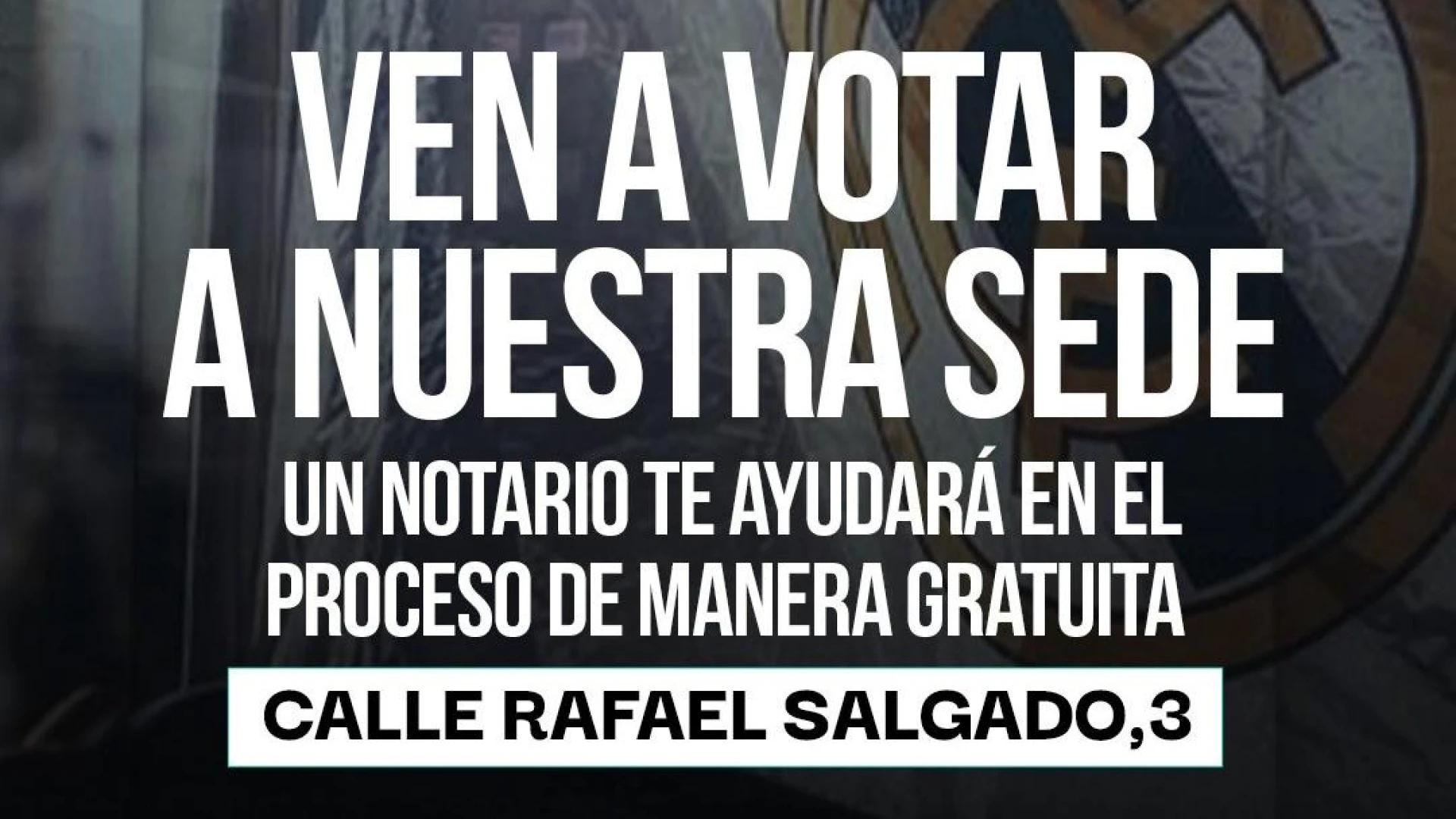 Riquelme da la solución para el voto por correo: un notario gratuito en la sede