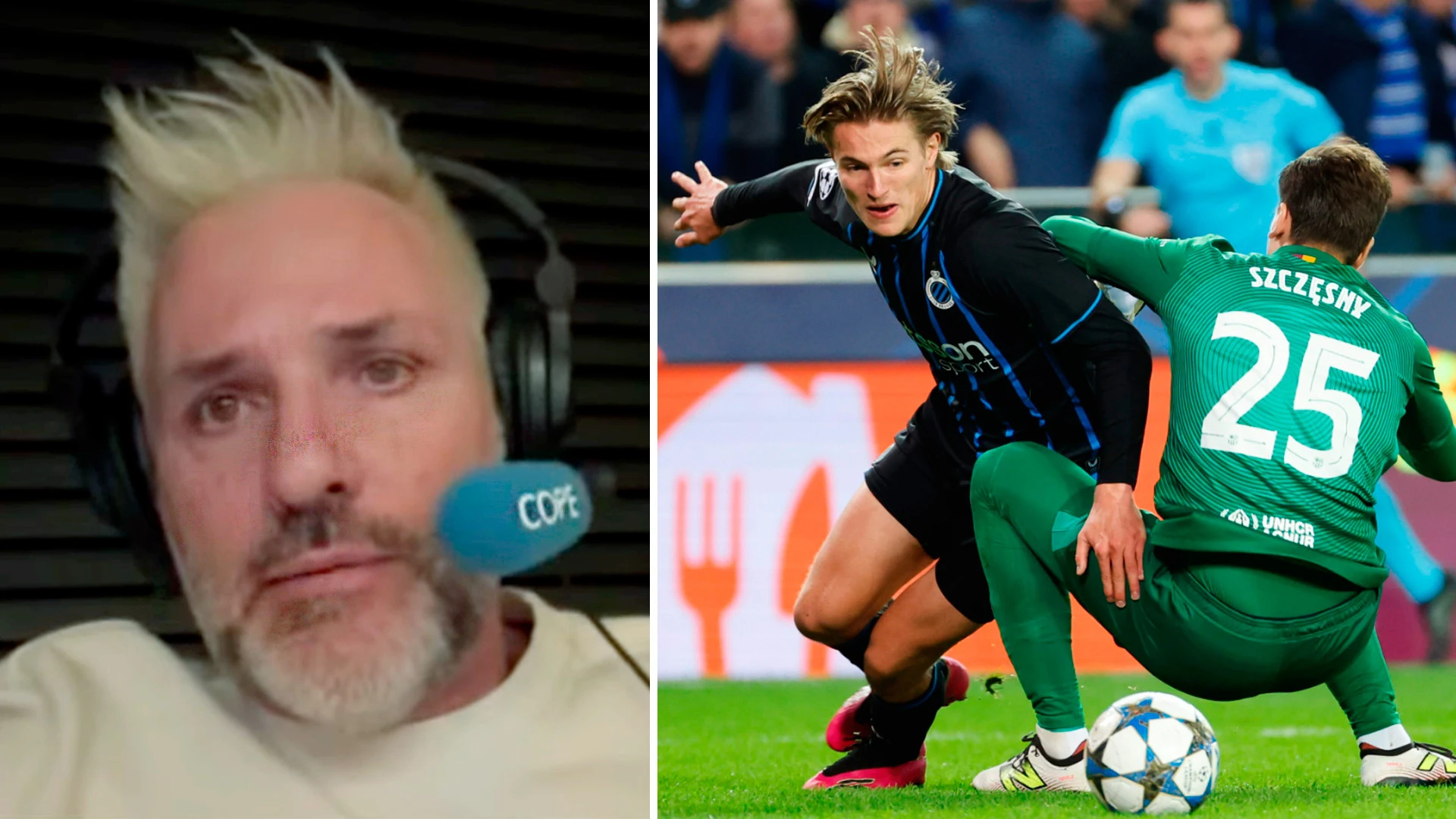 Santi Cañizares cuestiona la polémica falta sobre Szczesny que salvó al Barcelona de perder frente al Brujas: 