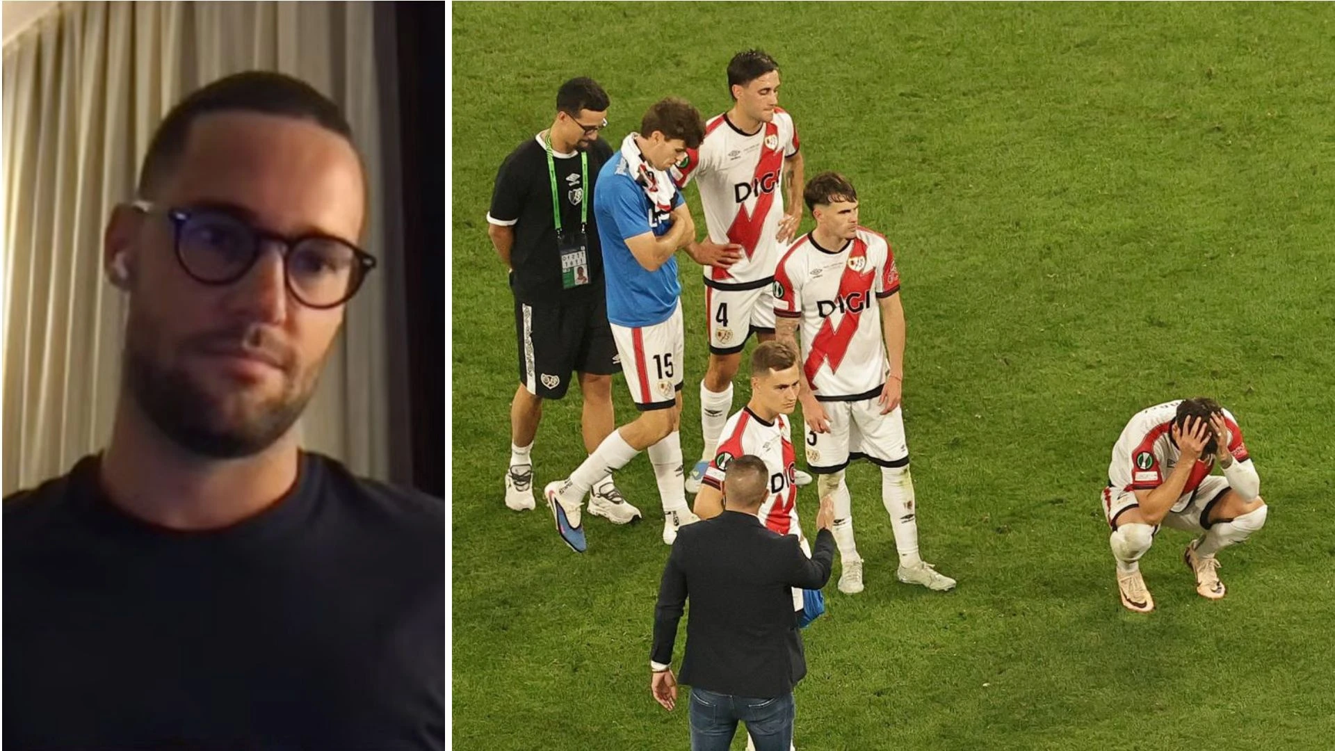 El mensaje de Mario Suárez a los jugadores del Rayo tras perder la final de la Conference League: 