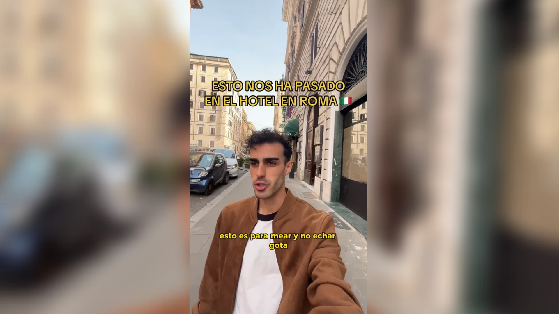 Un joven español muestra la surrealista recepción de su hotel en Roma: 