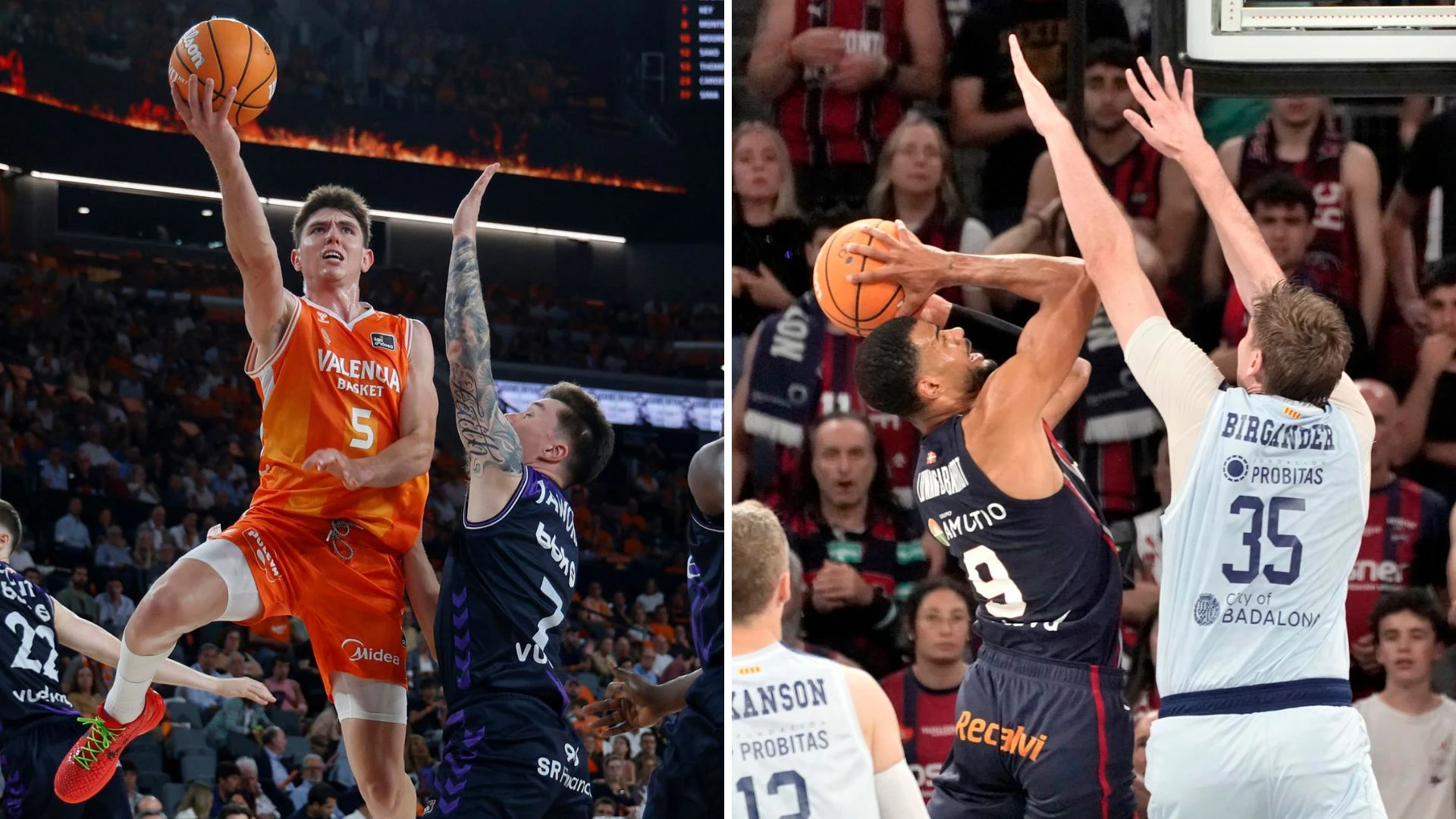 El Valencia sufre para ganar al Bilbao Basket y Baskonia golpea primero al Joventut