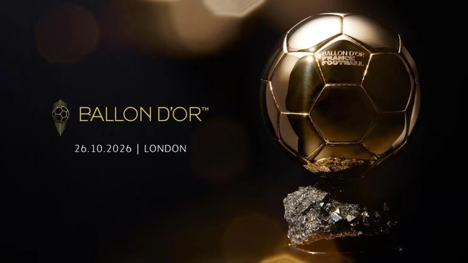El Balón de Oro se entregará el 26 de octubre en Londres