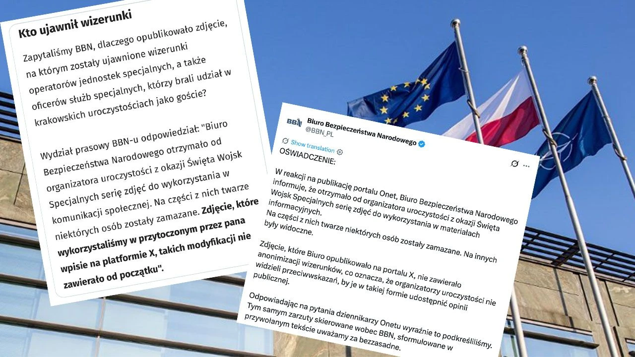 Niezamazane twarze żołnierzy na zdjęciu. BBN odpowiada na krytykę