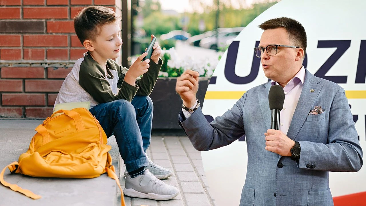 Hołownia chce zakazu korzystania z telefonów w szkołach