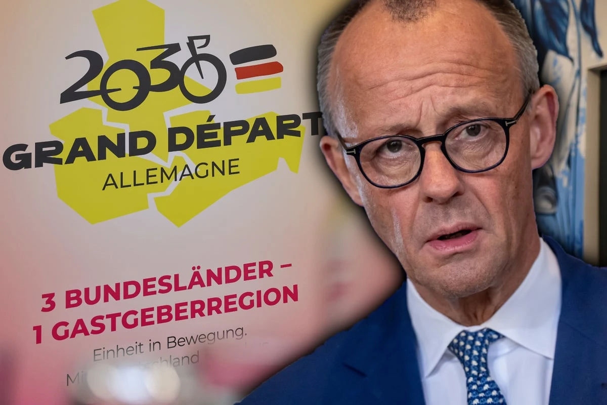 Tour de France in Ostdeutschland: Unterstützung von Bundeskanzler Friedrich Merz