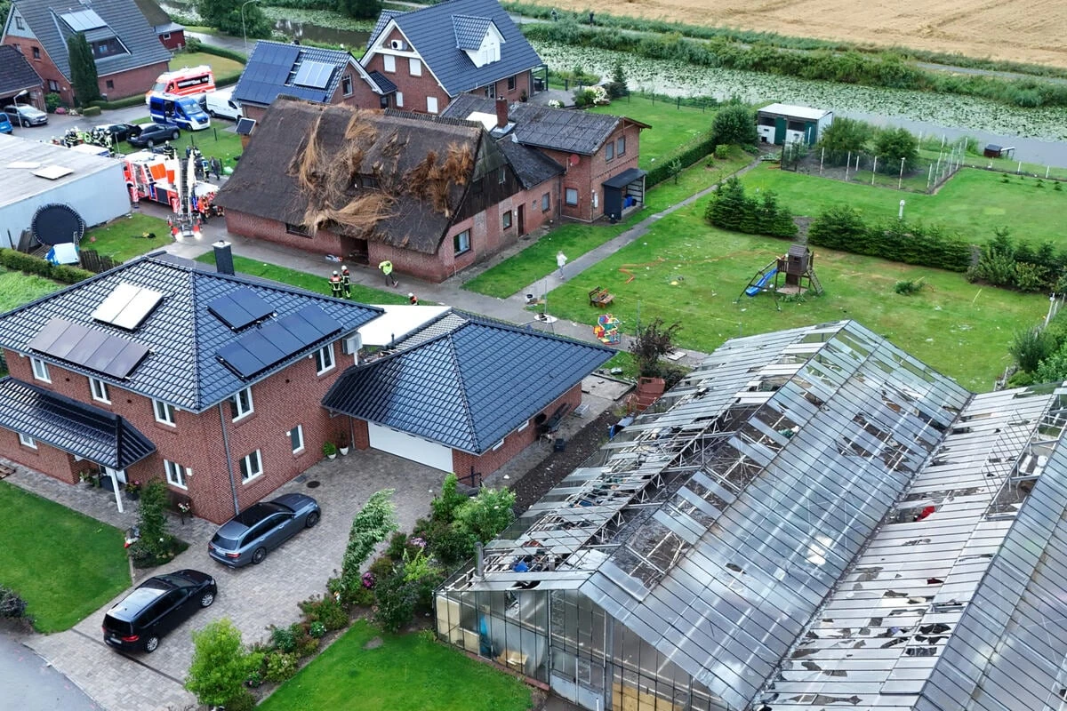 Verwüstung im Norden: Möglicher Tornado zerstört rund 50 Häuser