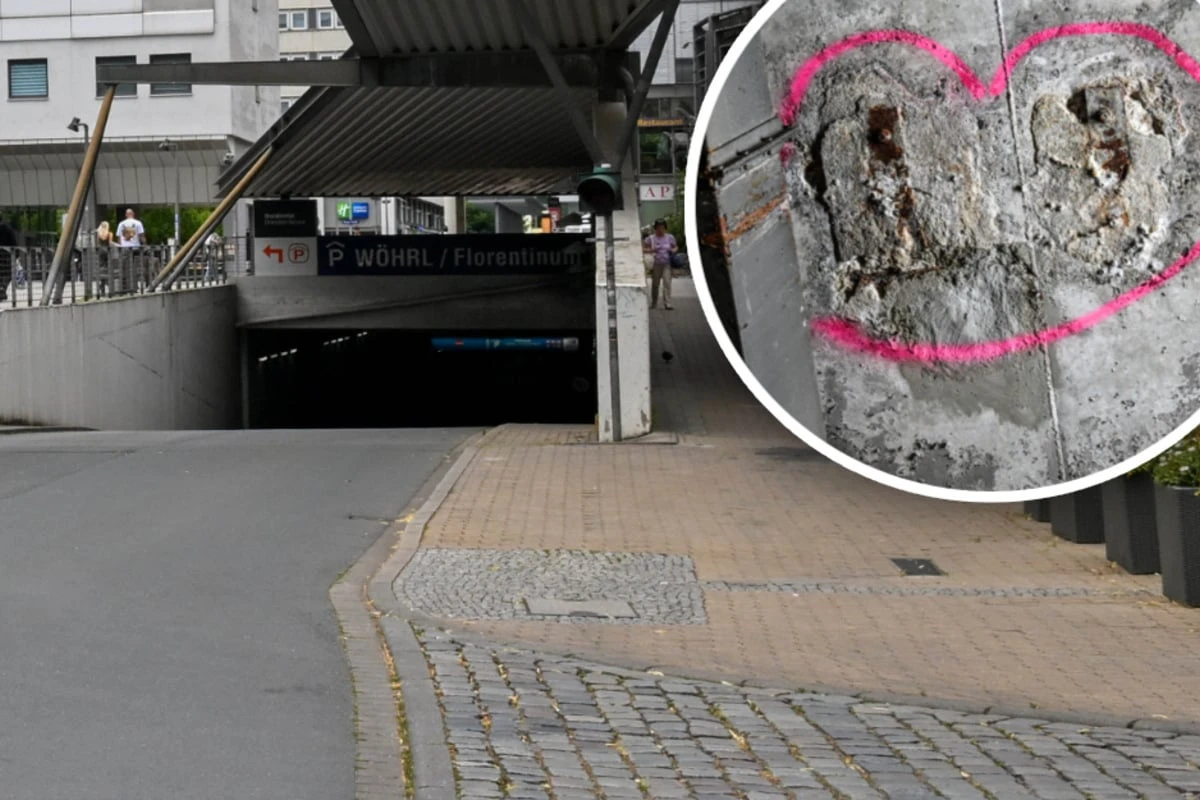 Parkverbot für Autos und Lkw: Droht mitten auf der Prager Straße plötzlich Einsturzgefahr?