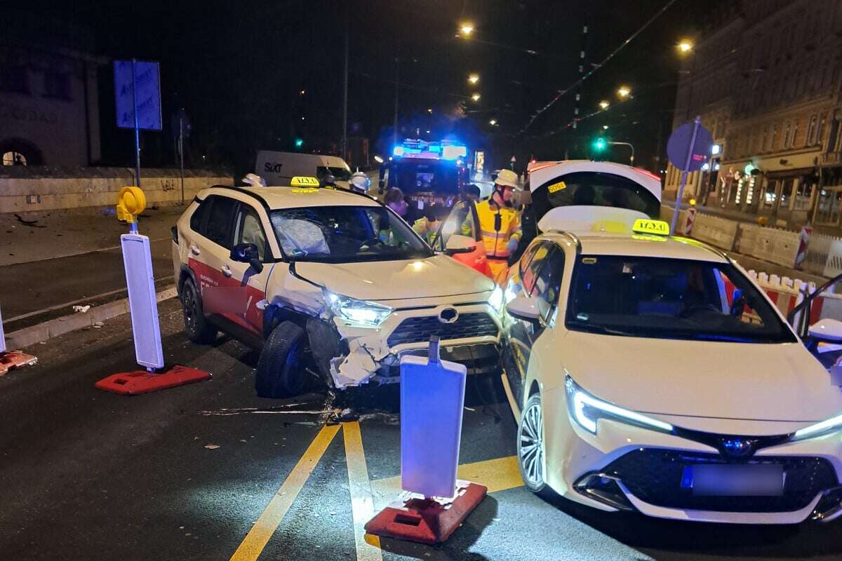 Fahrer bei Taxi-Crash in München schwer verletzt