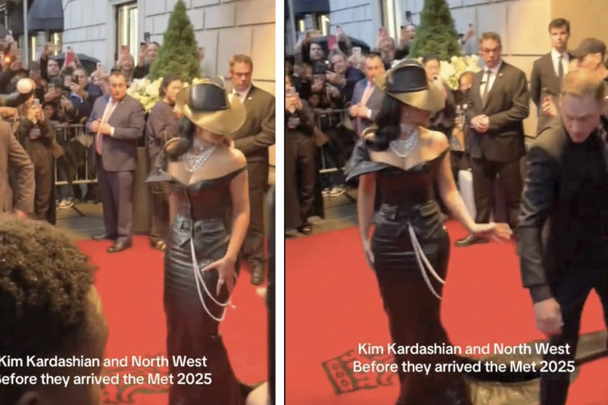 Vorsicht, Schleppe! Kim Kardashian weist Security nach Missgeschick zurecht